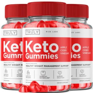 Gomitas Truly Keto ACV para control abdominal marca Rize Labs