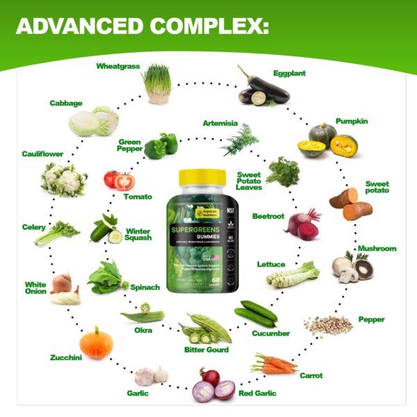 Gominolas Supergreens MEGNETA con 25 verduras y nutrientes