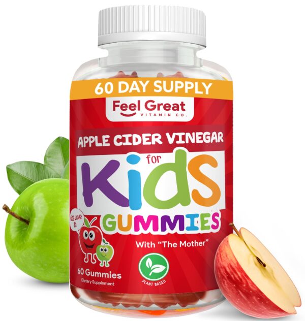 Feel Great gominolas vinagre sidra manzana para niños salud intestinal