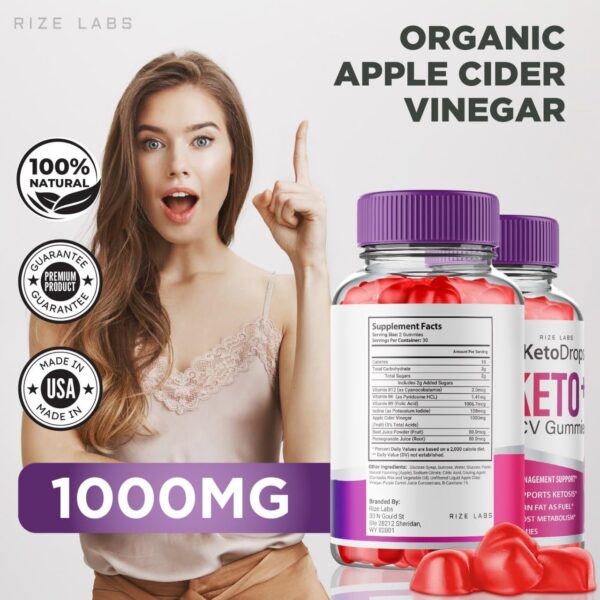 Keto Drops Gomitas para dieta cetogénica fácil y deliciosa