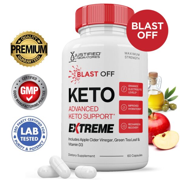 Paquete de 10 Blast Off Keto ACV Extreme con ingredientes premium