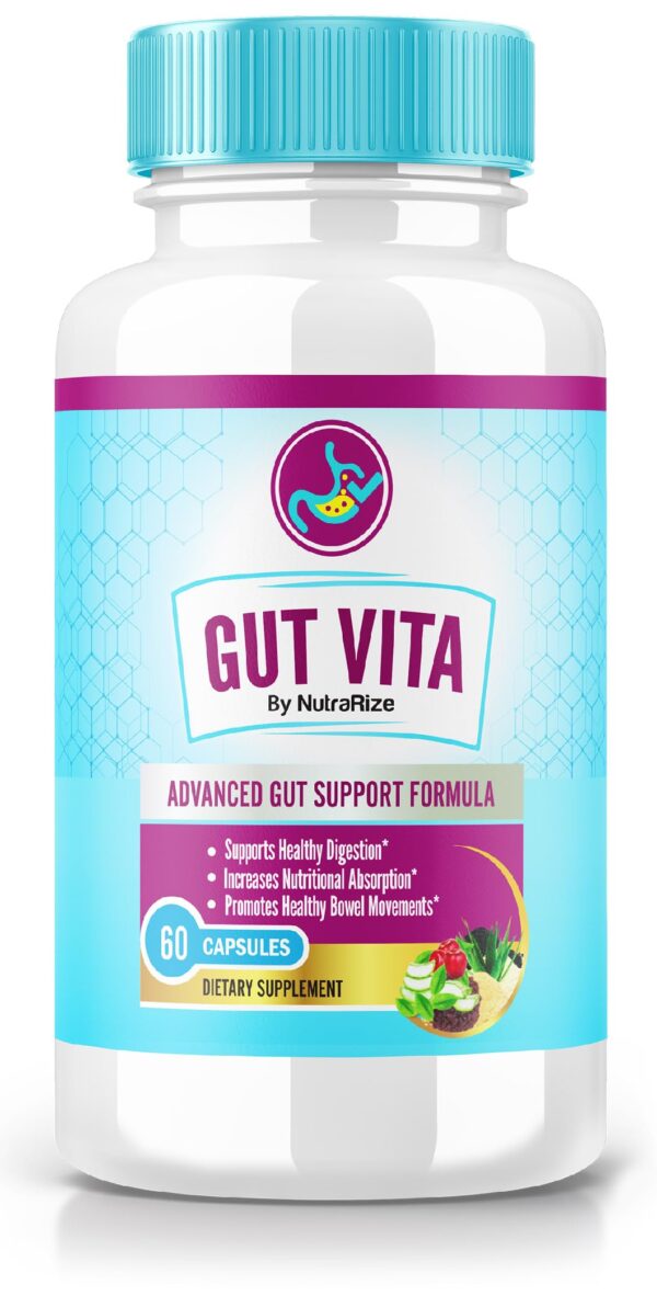 Cápsulas Gut Vita suplemento digestivo natural 60 cápsulas NutraRize