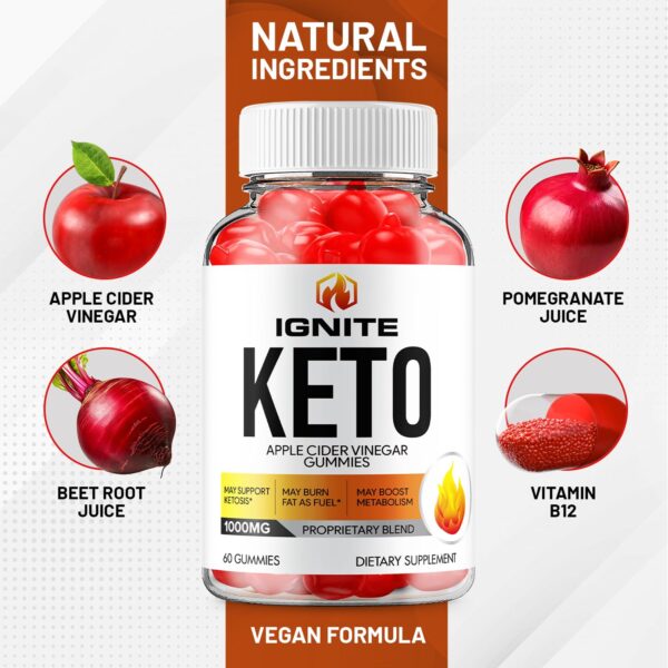 Gomitas Advance Ignite Keto ACV con ingredientes naturales