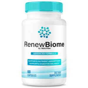 Envase RenewBiome cápsulas para equilibrio digestivo y piel