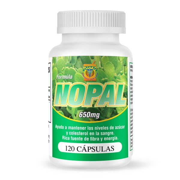 Nutrisalud cápsulas de nopal alta potencia 650mg cada cápsula