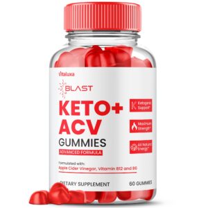 Gomitas Blast Keto ACV con máxima potencia 1000MG paquete frontal