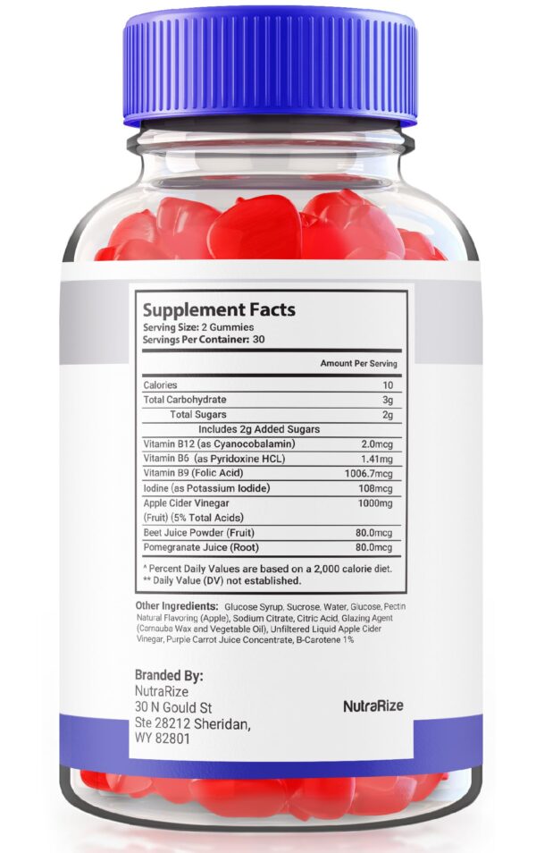 Gomitas Keto Thrive ACV para pérdida de peso y metabolismo acelerado