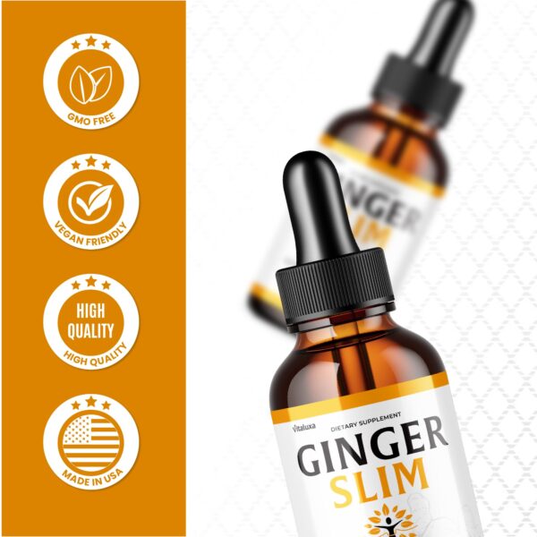 Frasco posterior gotas Ginger Slim apoyo natural
