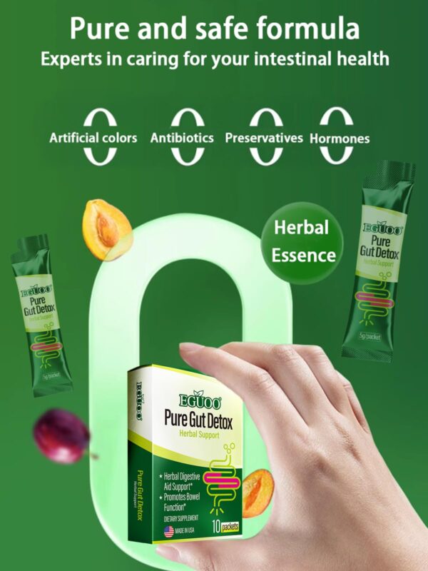 Envase de Pure Gut Detox con mezcla de probióticos y enzimas digestivas