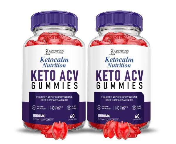 Ketocalm Nutrition Keto ACV gomitas en empaque original