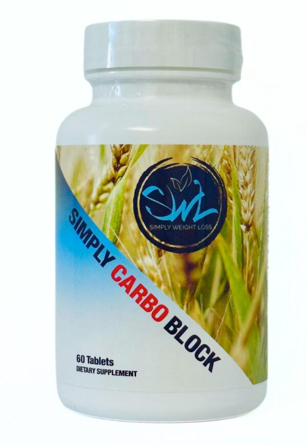Frontal de Simply Carbo Block suplemento bloqueador de carbohidratos