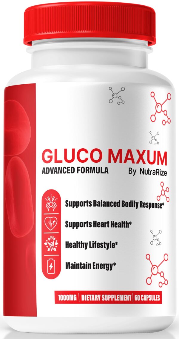 Cápsulas Gluco Maxum para apoyo saludable