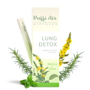 Bolígrafo difusor herbal PuffiAir verde 300 usos