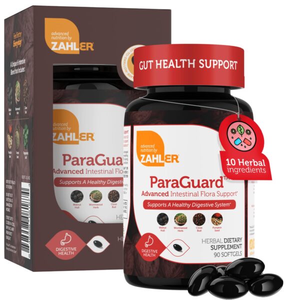 Zahler ParaGuard cápsulas detox salud intestinal 90ct