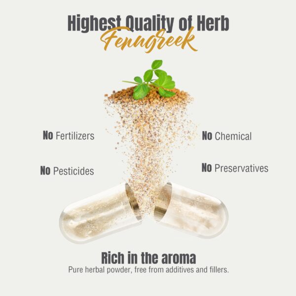 Suplemento ayurvédico Herbsforever cápsulas naturales fenogreco