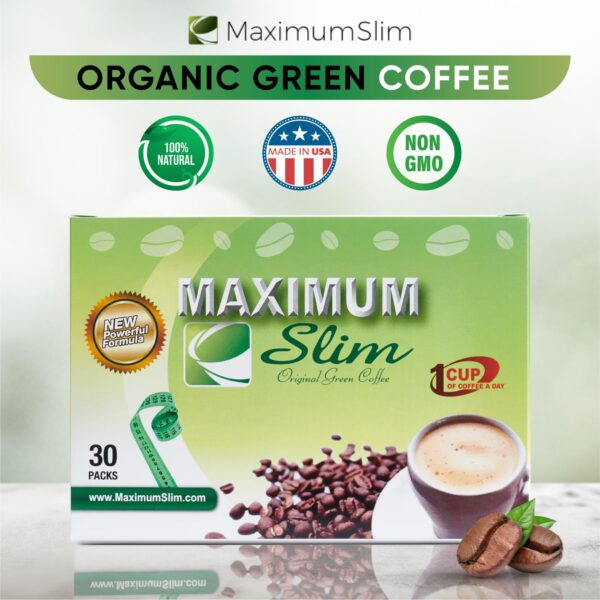 Detalle empaque Maximum Slim Original Green Coffee