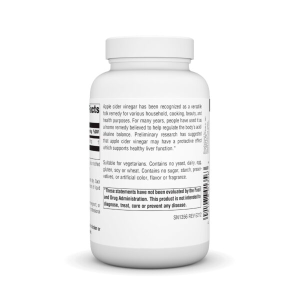 Fuente natural Source Naturals vinagre sidra manzana 500mg