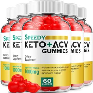 Paquete de 5 Speedy Keto ACV gomitas 300 unidades