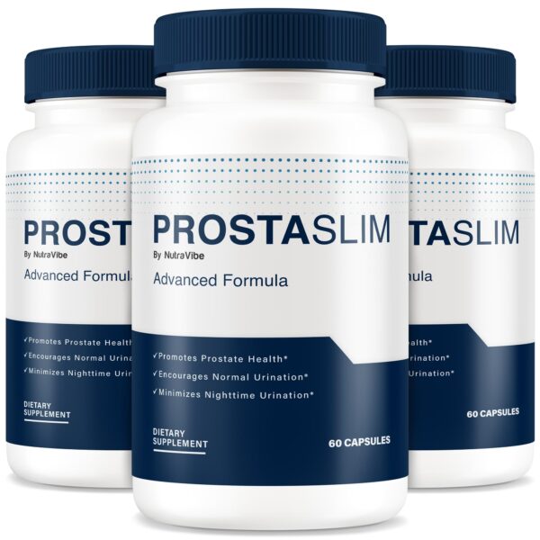 NutraVibe Prostaslim suplemento natural salud próstata 180 cápsulas
