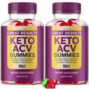 Paquete de gomas Keto ACV rize labs 120 unidades