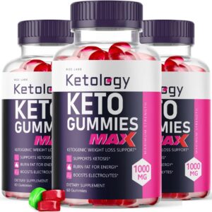 Paquete de 3 gomas Keto ACV Ketology de rize labs 180 unidades