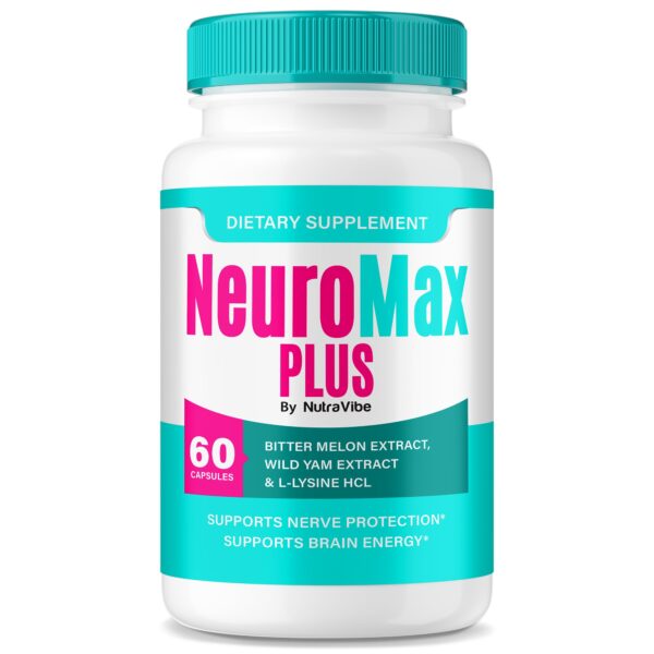 Frasco de cápsulas Neuromax Plus para memoria y enfoque