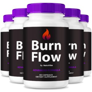 Frasco cápsulas BurnFlow para energía y metabolismo 60 caps