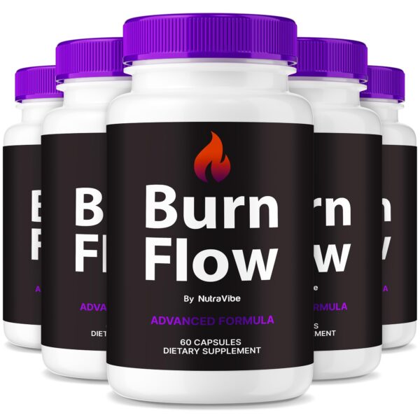 Frasco cápsulas BurnFlow para energía y metabolismo 60 caps