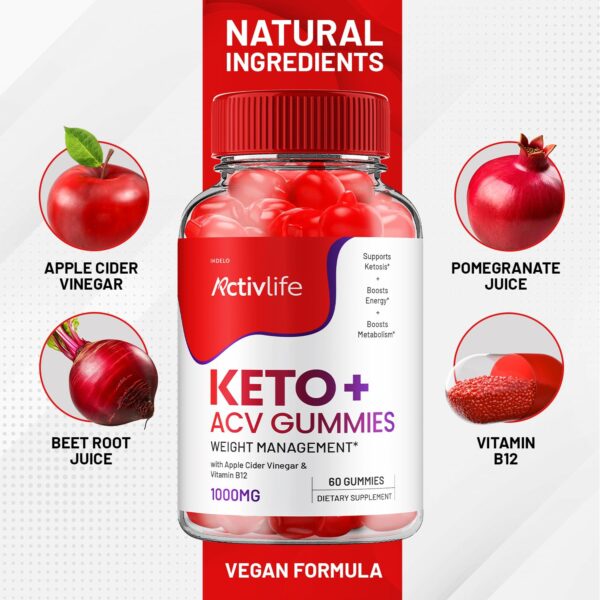 Fórmula avanzada ActivLife Keto con vinagre de sidra de manzana