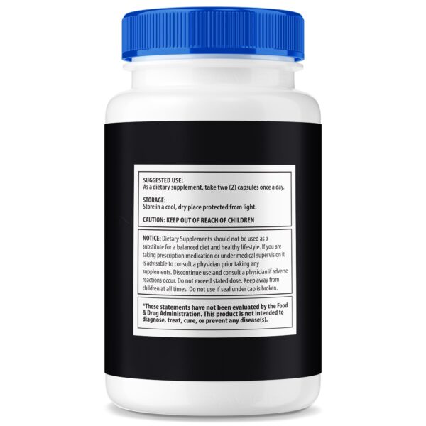 Detalle etiqueta cápsulas Neuro Solve para enfoque y claridad