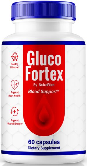Cápsulas Gluco Fortex para salud y bienestar general