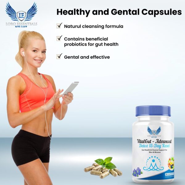 Suplemento natural detox colon y digestión VitalGut Loro