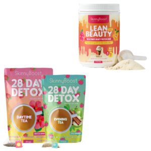 Kit té detox SkinnyBoost hibisco canela batido vainilla