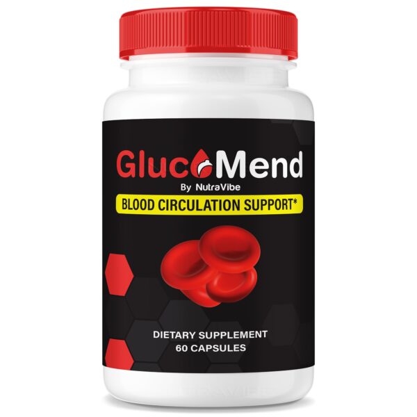 71iexQYSTKL.jpg NutraVibe GlucoMend cápsulas frasco frontal