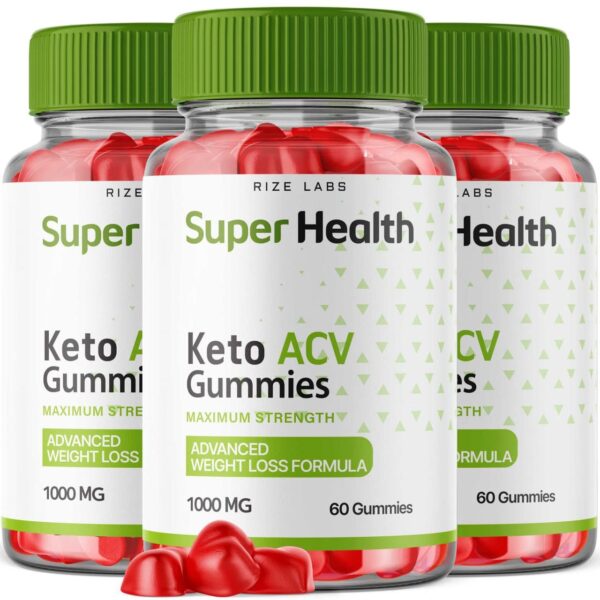 Paquete gomitas rize labs Super Health Keto ACV 180 unidades