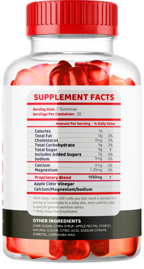 Gomas keto Vista ACV 1050 MG para dieta cetogénica