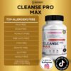 Tabla de ingredientes de Cleanse Pro Max