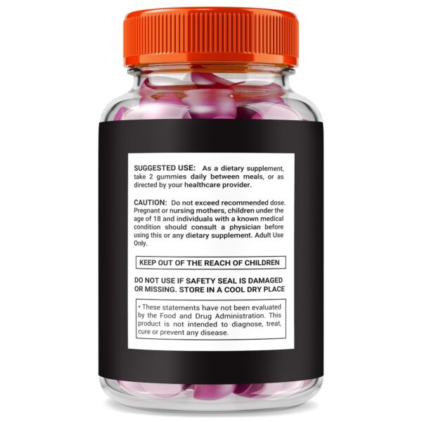 Etiqueta de Gomitas de Rendimiento NutraVibe Alpha Ignite.