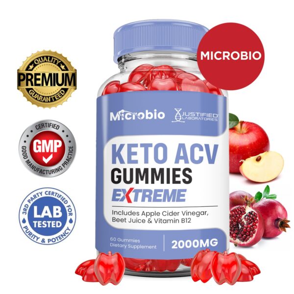 Version 1.0.0 Microbio Keto ACV gomitas extreme gomitas detalle