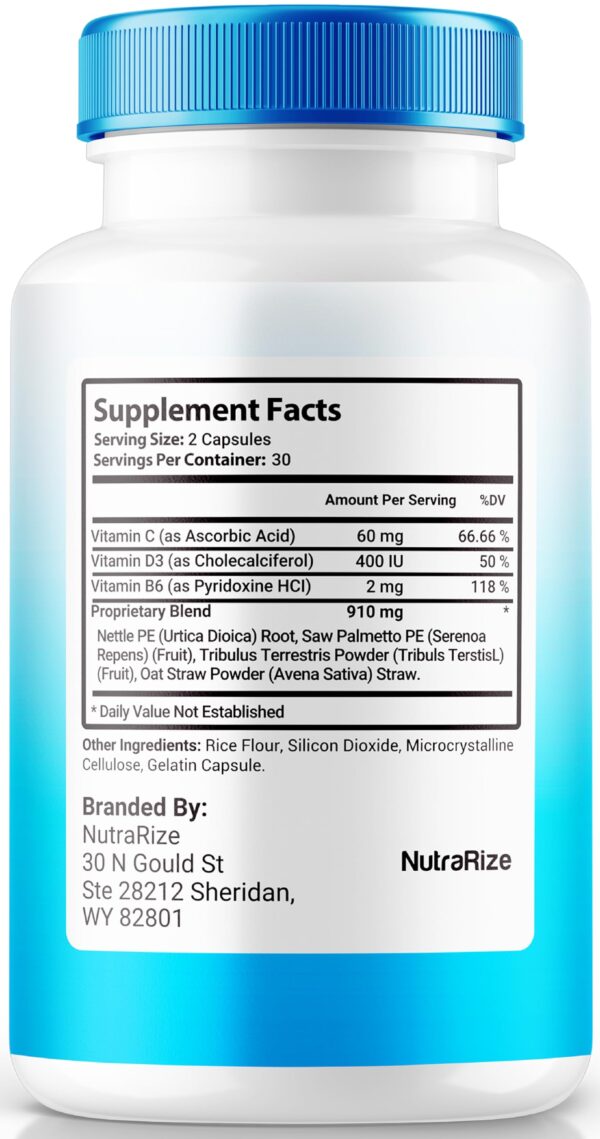 Frasco cápsulas Prostalinex vitaminas para energía y bienestar