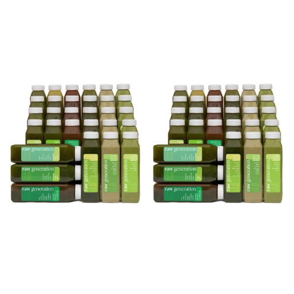 Raw Generation Cleanse paquete para dos personas con bajas azúcar y alta proteína