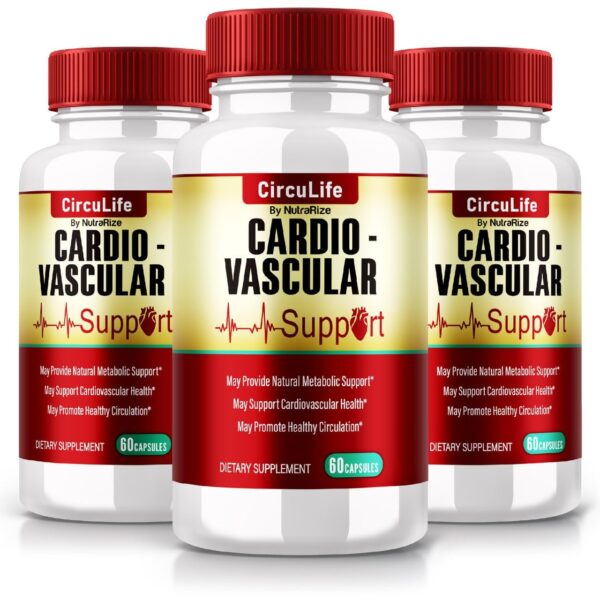 Paquete de 3 Circulife cápsulas para salud sanguínea