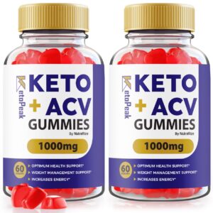 KetoPeak Keto ACV gomitas para pérdida de peso efectiva