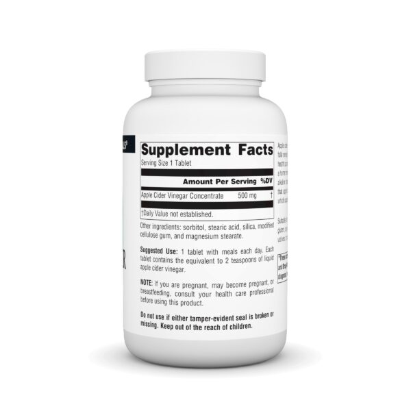 Tabletas Source Naturals vinagre sidra manzana paquete 180