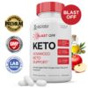 Cápsulas Blast Off Keto con ingredientes naturales para cetosis