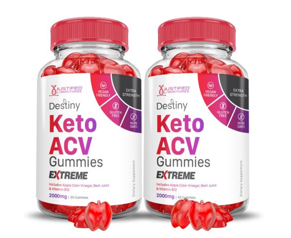 Destiny Keto ACV Extreme gomitas paquete doble 120 unidades