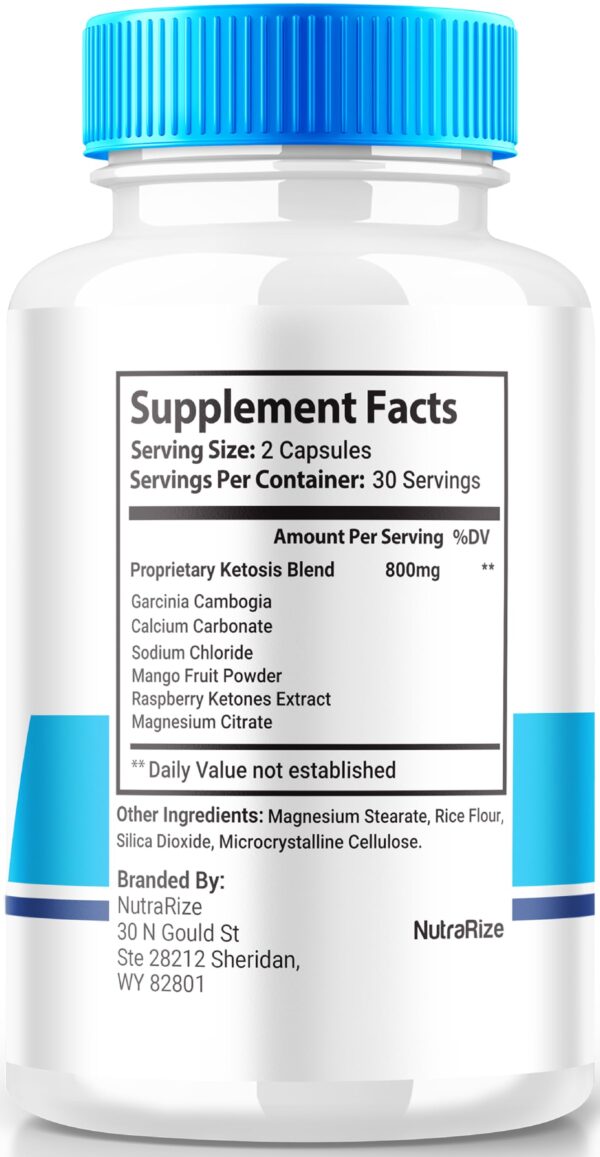 Cápsulas Ketonara reducción grasa abdominal empaque frontal