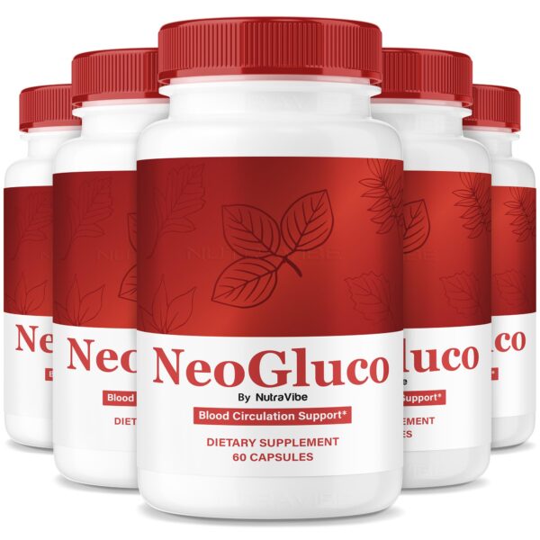 NeoGluco NutraVibe caja y cápsulas