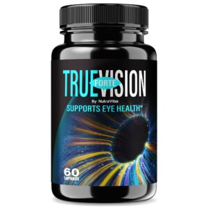 Envase de NutraVibe TrueVision Forte 60 cápsulas para ojos
