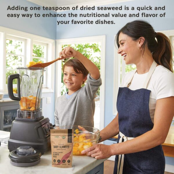 Detalle empaque biodegradable Numami polvo jugo